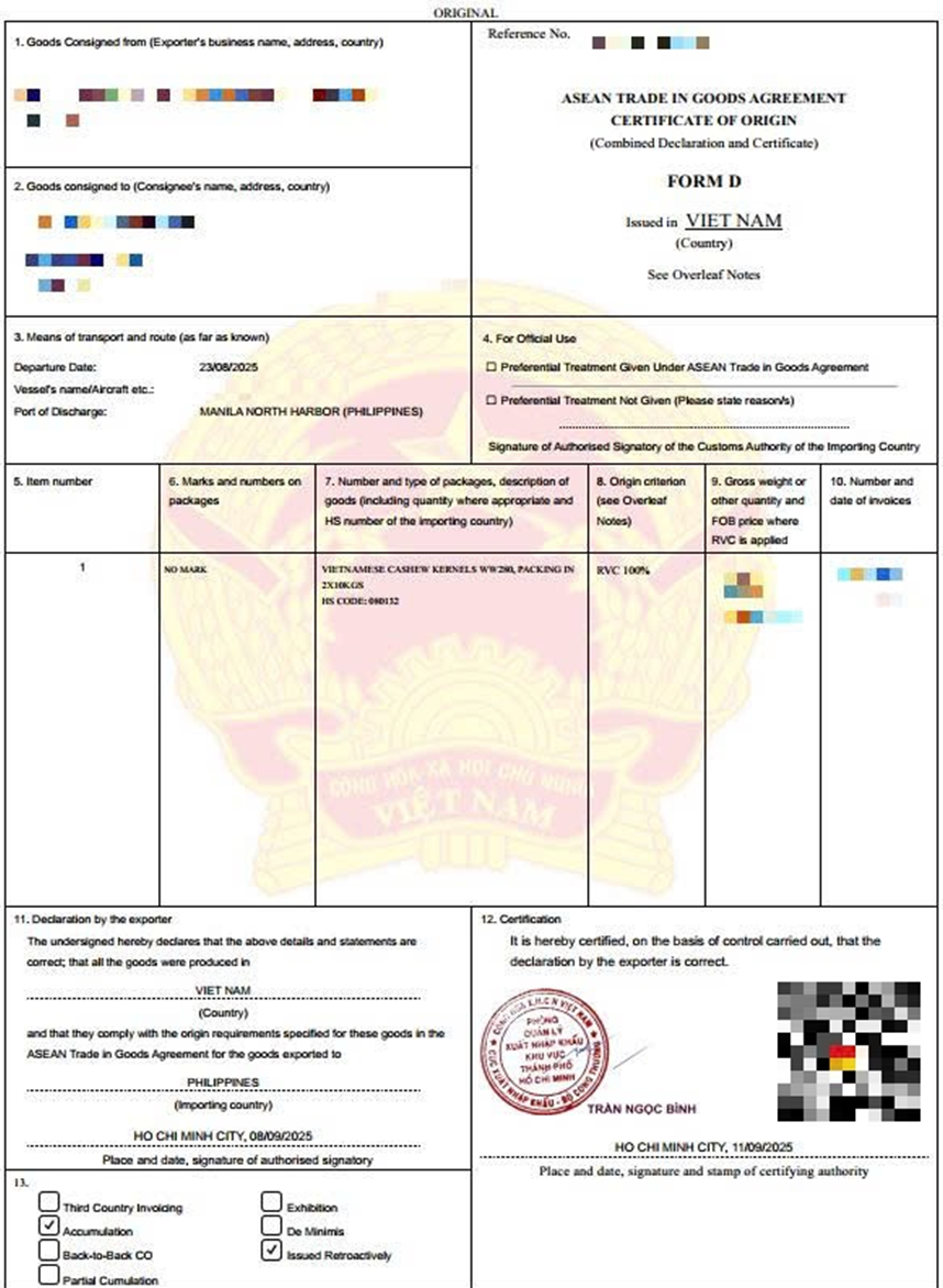 Dịch vụ làm C/O form ưu đãi thuế xuất nhập khẩu